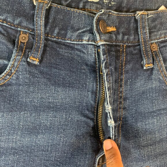 OLD NAVY MENS 34X32 BLUE JEANS TAPERED STRETCH CASUAL OUTDOOR (34X31) - Picture 5 of 15